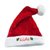 Berets Red Plush Christmas Hat For Holiday Event SantaClaus Adults Children Lovely Santa Party Props
