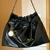 Дизайнерские сумки 22 большая сумка Black Diamond Lattice Средняя сумка для покупок для женщин из натуральной кожи Люксовый бренд с коробкой