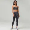 Lu-010 conjunto de yoga gravata tingida impressa sutiã esportivo legging calças femininas roupas de ginástica regata calças roupa interior jogging su 39