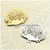 Pins Brooches Wi Baby Stainless Steel Hedgehog For Women Men 2-Color Beauty Lovely Pets Animal Party Office Pins Gifts Drop Deliver Dhx1M