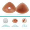 Acessórios de fantasia NVBTR Prótese Triângulo Silicone Cinto de Mama Conjunto de Sutiã Pequenos Seios Femininos Obter Grande Busto