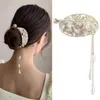 Haarspeldjes Parel Hanger Elegant Schattig Hoge Vaste Clip Kleine Klauw Vrouwen Hoofddeksels Vlinder Chinese Stijl