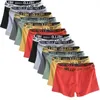 6 stuks Heren Ondergoed Mannen Katoenen Onderbroek Mannelijke Pure Slipje Shorts Ademend Boxer Comfortabele zachte Plus size 240119