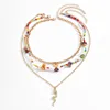 Ожерелья с подвесками, 3x ювелирное ожерелье, простое для лета, пляжа, подарок на день рождения, повседневная одежда