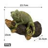 Resin Chameleon Statue Wall Mounted Lizard DIY Outdoor Garden Tree Decoration Sculpture For Home Office Garden Decor Ornament 240119