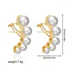 Backs Earrings Elegant Imitation Pearl Ear Cuff Clip For Women Trendy Cartilage Climbing Buckle Statement Jewelry Gifts