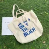 Large Canvas Bag Women Shoulder Handbag Female Letters Reusable Shopping Ladies Grocery Designer Tote Eco Friendly Bolsas 240118