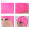 Swimming caps Droplet Shaped Swimming Cap for Men Women Large Silicone Waterproof Adults Swim Hat Summer Natacion Ear Protect Diving EquipmentL240125