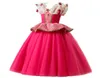 Gonne da festa per bambina principessa colore rosso con farfalle di diamanti bambini natale gonne da ballo di halloween boutique per bambini ballgow5245315