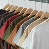 Polos pour hommes Été Japonais Heavy Coton T-shirt à manches courtes T-shirt Hommes Couleur Solide Blanc Chemise vierge