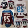 Uomini Stanley Cup Final Hockey 8 Maglia Cale Makar 29 Nathan Mackinnon 92 Gabriel Landeskog Mikko Rantanen Joe Sakic Peter Forsberg Blu Bianco 72