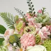 Dekorativa blommor 1Pack Artificial Silk Flower Head Greenery Stem Grab Bag Mix för DIY Crafts Bouquets Toss Vase