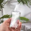 En gros 100 ml transparent vaporisateur carré plat bouteille désinfectant pour animaux de compagnie bouteilles d'alcool désinfectant pour les mains sous-bouteille ZZ