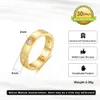 Sr325 Rinntin Beste Cadeaus Koppels Valentijnsdag Klassieke 14k Vergulde 925 Sterling Zilveren Vrouwen Stapelen Gouden Band Ring