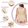 Damen-Shaper mit eingebautem BH, Shapewear, Damen-Tanktop, Bauchkontrolle, gepolstertes Leibchen, schlankmachendes Kompressions-Unterhemd, glatter Body Shaper