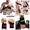 Support de poignet 1 paire de bracelets de sport d'haltérophilie, sangles d'entraînement de gymnastique, enveloppes Crossfit Powerlifting, bandes de main, livraison directe S Dhxuy