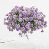 Faux Floral Greenery Artificial Flowers Cheap Wedding Bouquet Christmas Decoration Vase for Home Room Scrapbooking Diy Party Candy Box Silk Hydrangea YQ240125