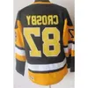 Men Vintage Classic Hockey 87 Sidney Crosby Retro Jersey 71 Evgeni Malkin CCM Black White Blue Giallo Giallo Giallo Camo a colori e cucito 66