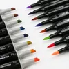 Marcadores Touchnew Brush Markers Set Oil Soft Brush Canetas Álcool Marcadores Desenho Sketch Marker Art Supplies para Artist School Stationary