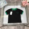 Nya Baby T-shirts Summer Colorful Logo Child Tees Storlek 100-150 Designer Kids Clothes Boys Girl Cotton Sleepe Jan20