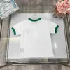 Nya Baby T-shirts Summer Colorful Logo Child Tees Storlek 100-150 Designer Kids Clothes Boys Girl Cotton Sleepe Jan20