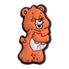 Sko delar tillbehör söta björn djur täppa charms charm stift knappar spänne droppleverans otyru