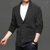 Men's Sweaters Autumn Korean Version Of V-neck Sweater Men Thick Casual Knit Cardigan Jacket 10