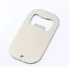 Sublimatie Blank Bierflesopener Kurkentrekker DIY Metaal Zilver Dog Tag Creative Gift Home Kitchen Tool SN1072