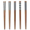 Bacchette 15 Paia Bambù Naturale Riutilizzabili Classico Stile Giapponese Chop Sticks Set Regalo Lavabile in Lavastoviglie 8,8 Pollici