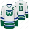 Hartford Heritage 2020 Whalers Night Hockey Jersey Dougie Hamilton Joel Edmundson Staal Ryan Dzingel Glen Wesley Haydn Fleury Ron Francis