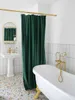 Ensemble de rideaux de douche en velours nordique à deux couches, décoration gothique de qualité supérieure, tissu imperméable perforé gratuit, chaud L24s