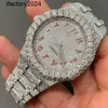 Ap Watch Diamond Moissanite Iced Out peut passer le test PAK1 2023Autre montre-bracelet Sparkle Ice Out Pave Setting VVS pour le matériau en acier inoxydable dans FaZY8O