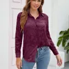 Abbigliamento da donna firmato Camicette da donna nuove camicette in tessuto romantico pizzo scavato tinta unita maniche lunghe camicie da donna camicetta da donna estiva con spalle scoperte WT0K