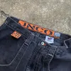 JNCO Y2Kヒップホップグラフィックプリントバギーデニムジムメンズレディース2023夏の新しいハルクゴシックメンズバスケットボールショーツJ240124