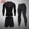 Tanktops voor heren Anime Berserk Atletische compressiesets voor heren 3-delig Gym Hardlopen Workout Fitnesskit Rash Guard Ondershirt Tops Broeken ShortsL240124