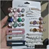 Barrettes Barrettes Perle Épingle À Cheveux Ensemble Collection Mode Amazon Acrylique Acide Pinces À Cheveux Combinaison Cadeau De Noël Femmes Bijoux D DHF3O