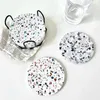 Table Mats Modern Terrazzo Coasters Pattern Absorbent Ceramic Coffee Wine Beer Decoration Great Housewarming Gift