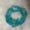 Pedras preciosas soltas 5-6mm, chip natural, contas de apatita azul para fazer joias, pulseiras femininas, espaçador de bordado de 15 '', berloque diy