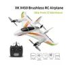 2.4G 6ch X450 3D / 6G Rc Verticale Start Led Rc Zweefvliegtuig Vaste Vleugels Rc Vliegtuig Model Rtf afstandsbediening Rc Speelgoed Voor Kinderen Geschenken 240118