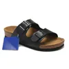 High quality birkinstocks Designer Sandals Comforts Leather Men buckle strap flip flops Women Summer Slippers clog Suede Platform slides Casual shoes Size 36-46