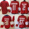 16 Maillot Aleksander Barkov 19 Matthew Tkachuk Sergei Bobrovsky Aaron Ekblad Maillots de hockey Rouge Marine Blanc Cousu 43