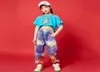 Ensembles de vêtements Cool Girl Teen Été Bleu Dos Nu À Manches Courtes Top Tiedye Pantalon Costume 2pcs Ensemble Enfants Vêtements Enfants Wear6898326