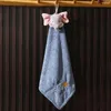 Towel 1PC Cartoon Animal Handkerchief Elephant Children's Hand Coral Velvet Household Hanging Kitchen Rag