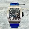 Дизайнерские часы RM Наручные часы RMWatch Наручные часы серии RM010 Rm010 Титановый металлический корпус с полым циферблатом Роскошный