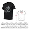 Herenpolo's OM Yoga spiritueel symbool in noodlijdende stijl T-shirt Leuke tops Zomerkleding Zwarte T-shirts Effen heren