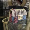 Europeeamerican Leather Cross Body Women Block Colors Serpentine 20cm小さなショルダーバッグオリジナルレザーとハードウェアと一致するAC258B