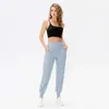 Justera kvinnors lu yoga outfit solid färg pant hög midja designers kläder sexiga bengyogor byxor sport elastisk fitness slitage totalt t 65