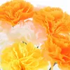 Decorative Flowers 1 Set Simulation Flower Artificial Marigold With Stems And Iron Wire
