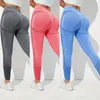 Yoga Basic 3 stks Fitness Gym Panty Naadloze Hiphugging Tummy Controle Yoga Legging Met Punch Out Gaten 240124