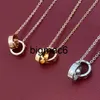 Pendant Necklaces Designer luxury necklace designers jewelry double ring christmas gift cjeweler mens woman diamond love pendant necklaces have necklace